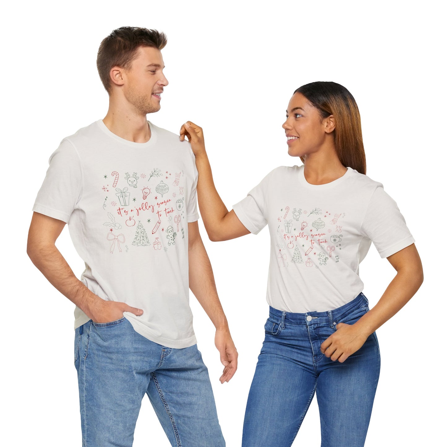 It's a Jolly Season to Teach— Christmas Unisex T‑Shirt