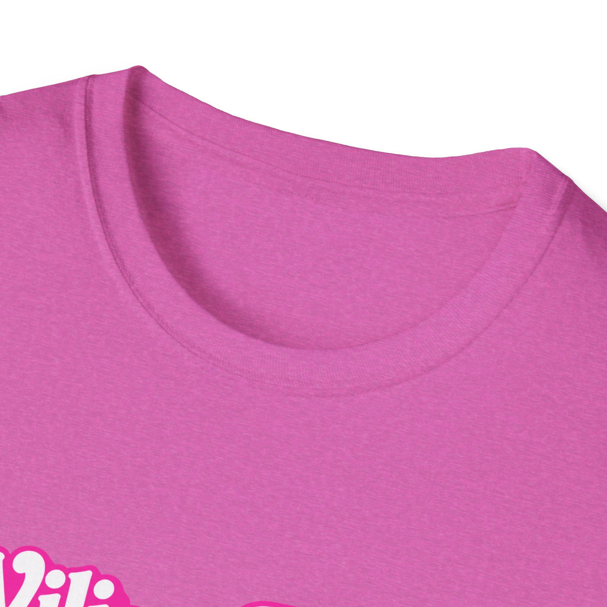 WFE Barbie (w/sparkles) -Breast Cancer Awareness Tee, Unisex Softstyle T-Shirt