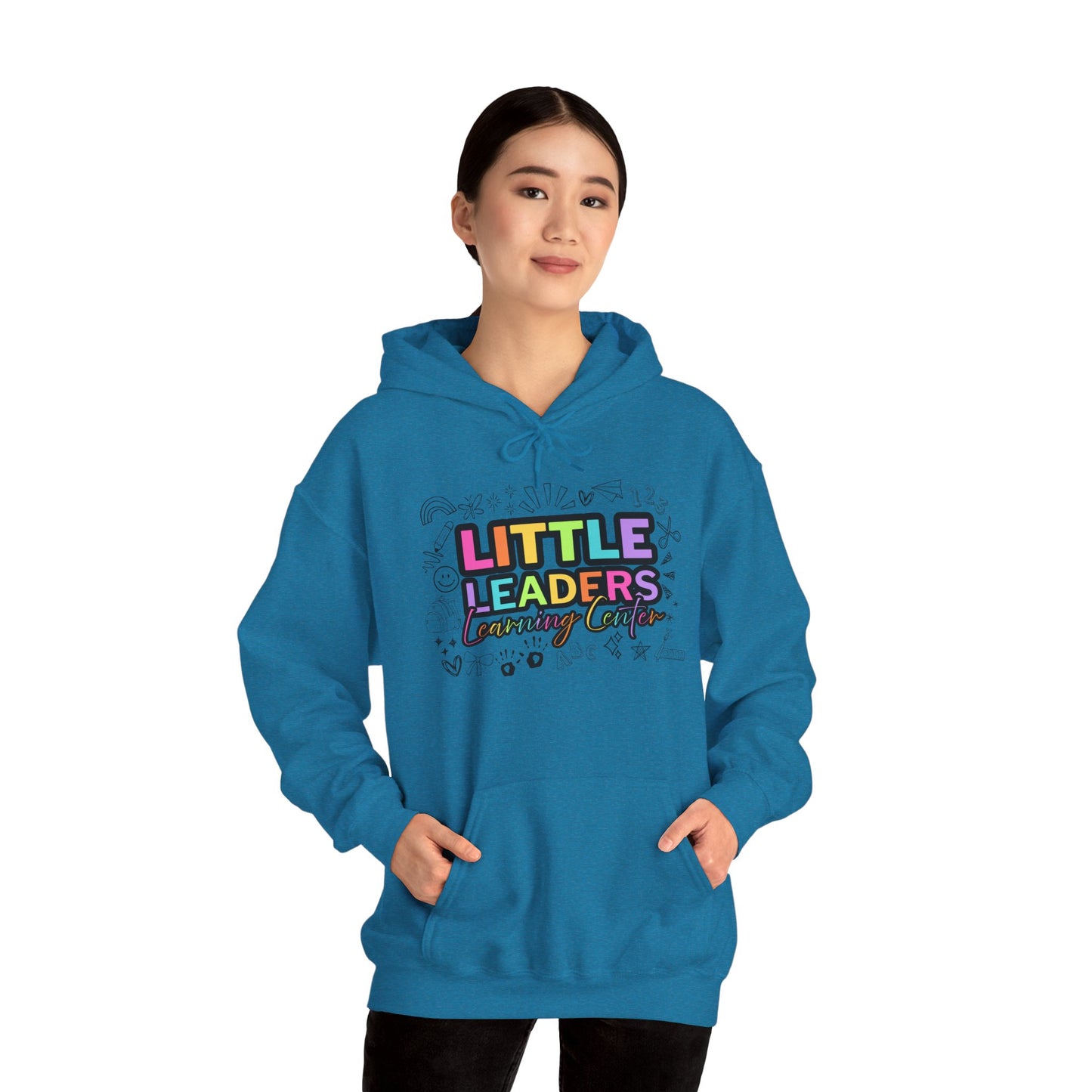 Little Leaders Doodle Design Hoodie - Cozy Unisex Sweatshirt