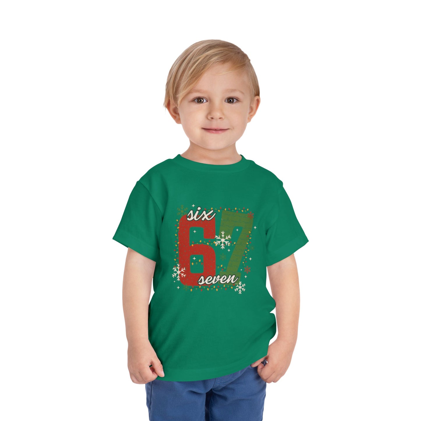 6-1 Toddler Tee "Six Seven" - Christmas