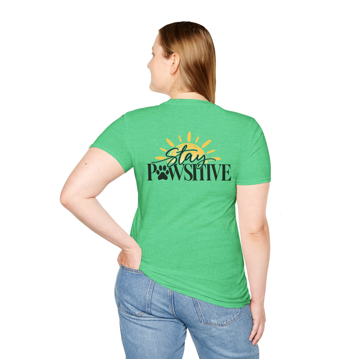 Hound & Home "Stay Pawsitive" — T-Shirt