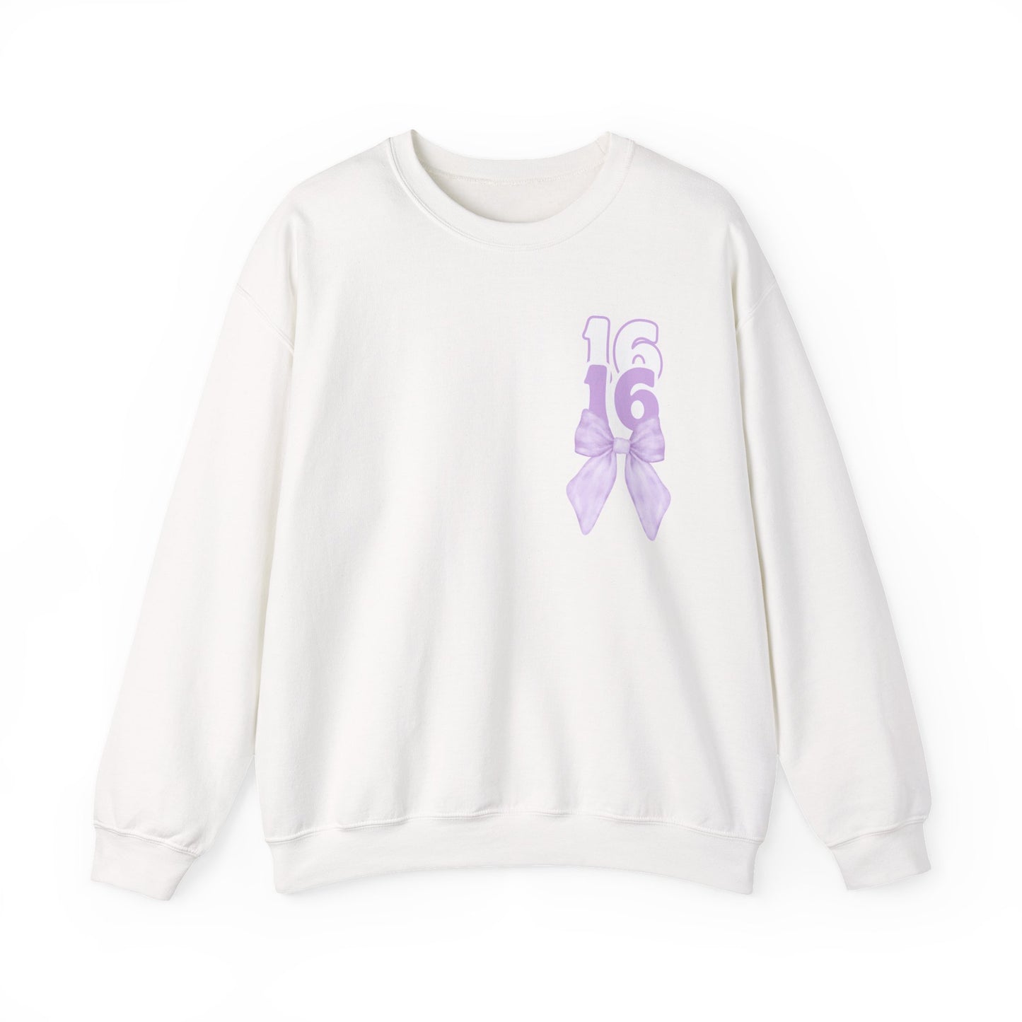 Sweet Sixteen Crewneck Sweatshirt, Birthday Gift, Unisex- Personalized