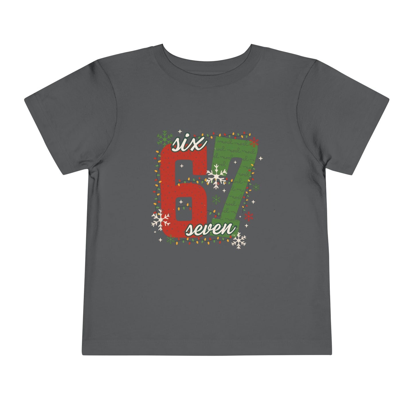 6-1 Toddler Tee "Six Seven" - Christmas