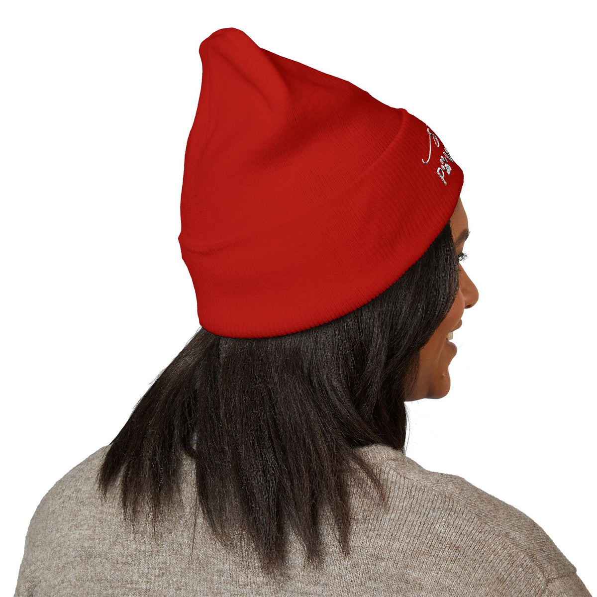 Hound and Home- "Stay Pawsitive" Embroidered Beanie