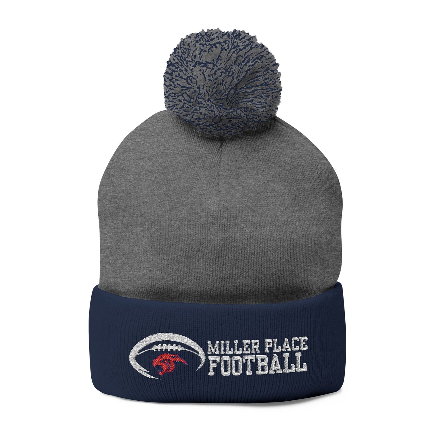 Miller Place Football Winter PomPom Hat