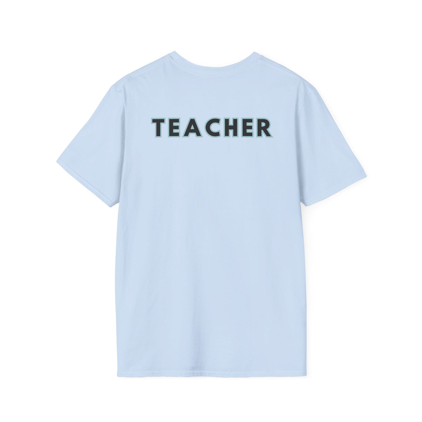 Little Leaders Teacher w/ Backpack Design Unisex Softstyle T-Shirt