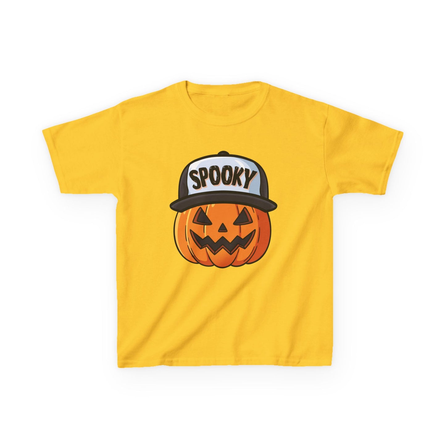 Spooky Pumpkin w/ Hat | Halloween | Kids Cotton™ Tee
