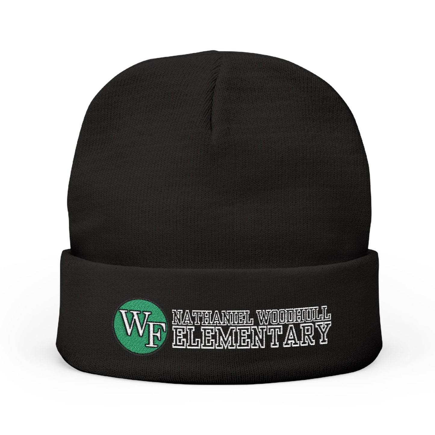 Woodhull Knit Beanie - Embroidered Warm Winter Hat