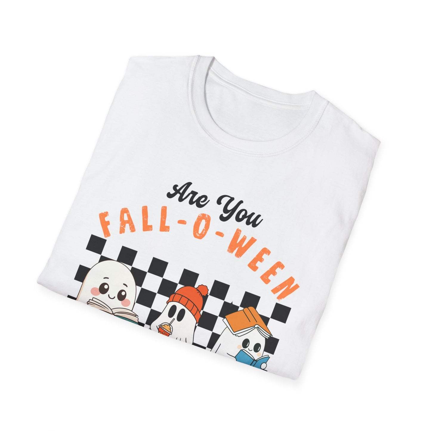 Whimsical Fall-O-Ween Teacher T-Shirt - Holiday- Softstyle Unisex Tee