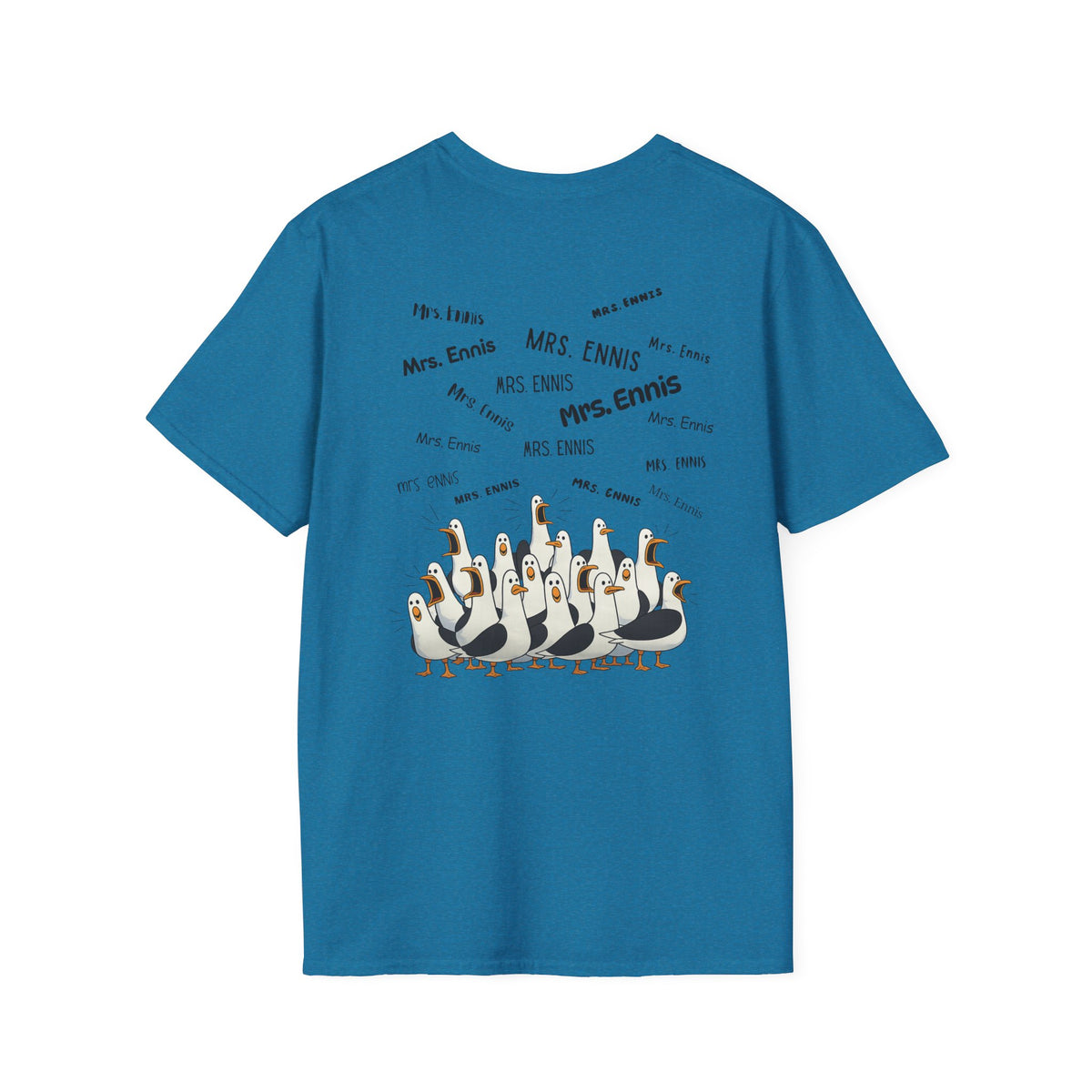 Mrs. Ennis- Seagull Crew Graphic T-Shirt — Personalized