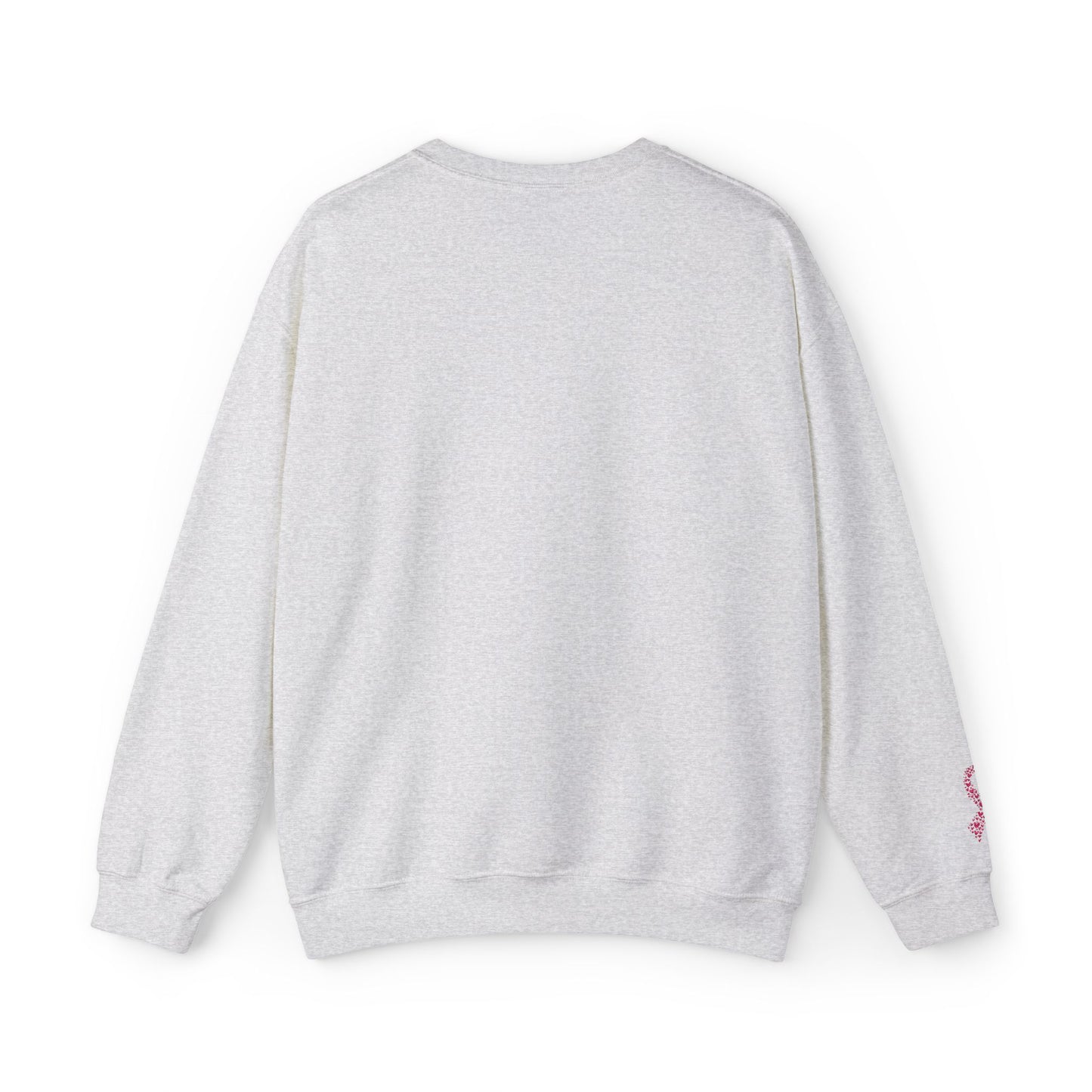 Embroidered Pink Ribbon Awareness Sweatshirt - Cozy Unisex Crewneck