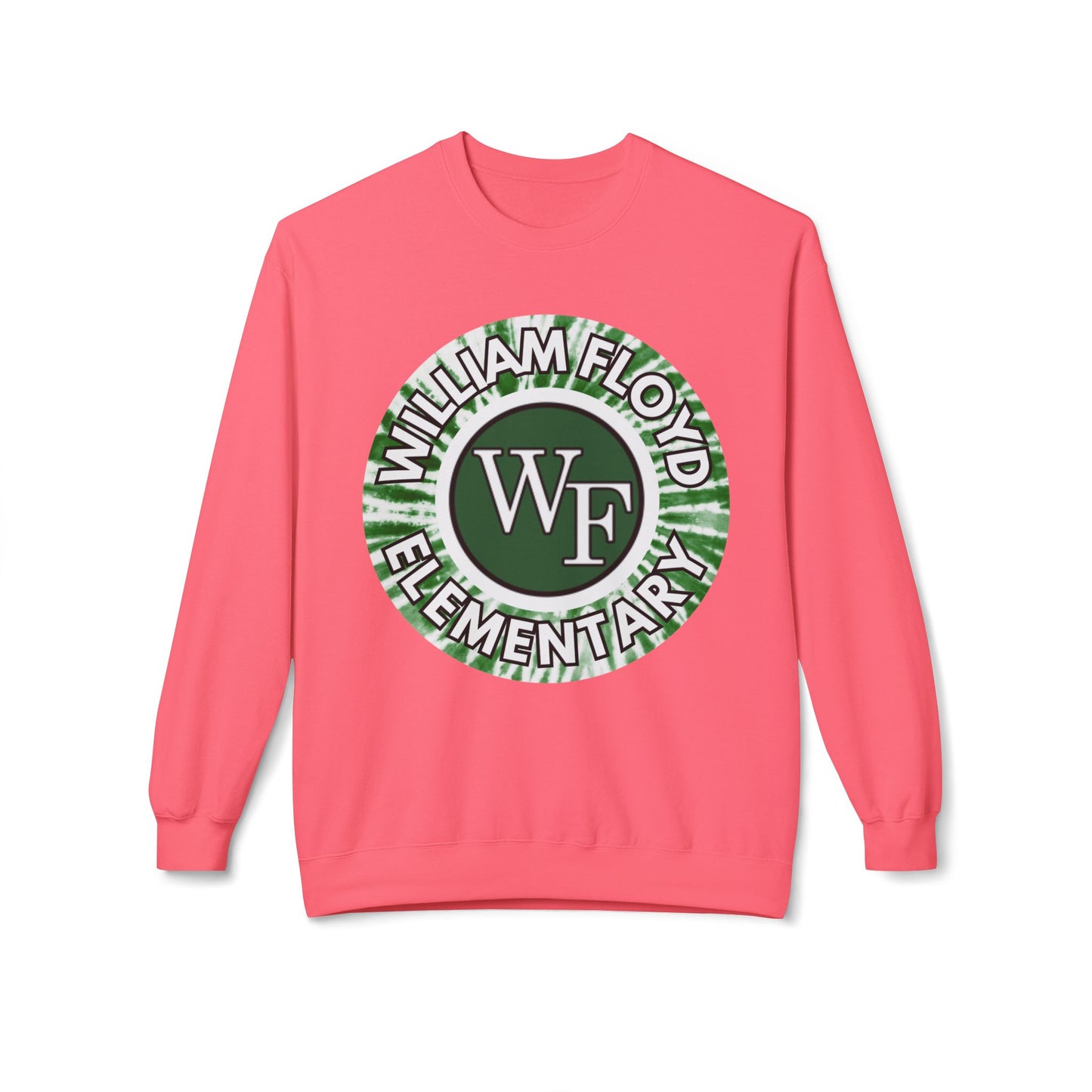 WFE Tie Dye Logo- Fleece Crewneck Sweatshirt