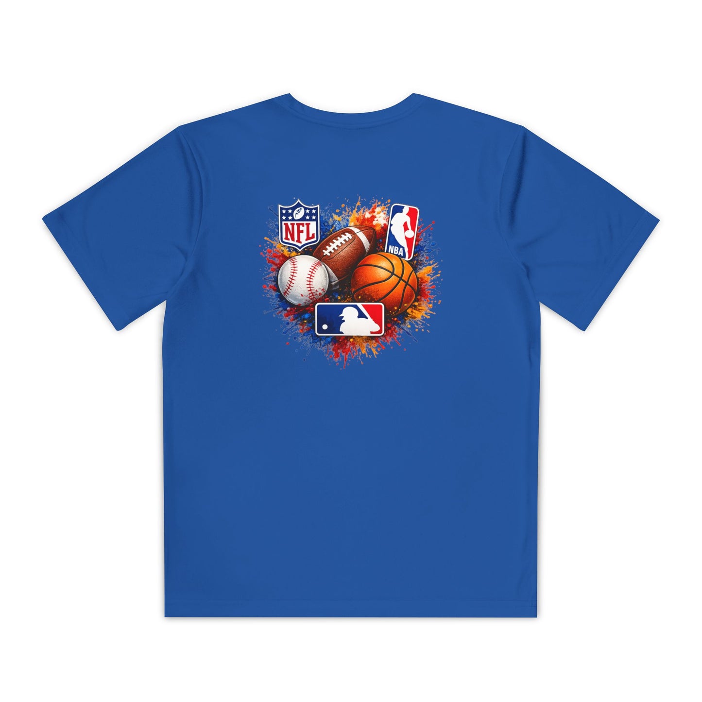 Multi-Sport Splash Design (Football, Baseball, Basketball)- Personalized