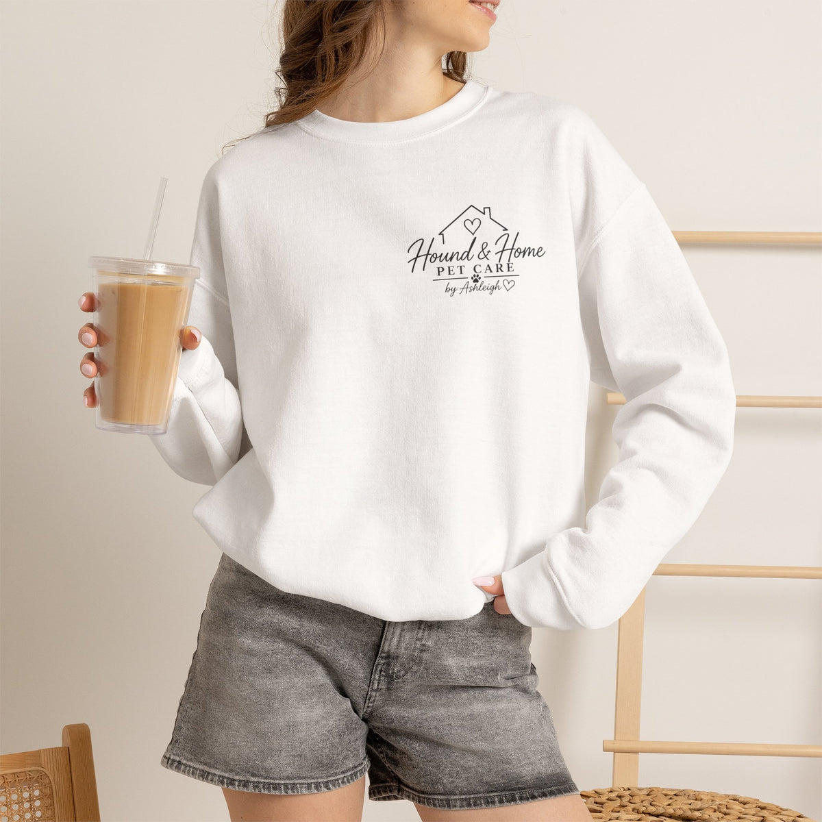 Hound + Home "Stay Pawsitive" —  Crewneck