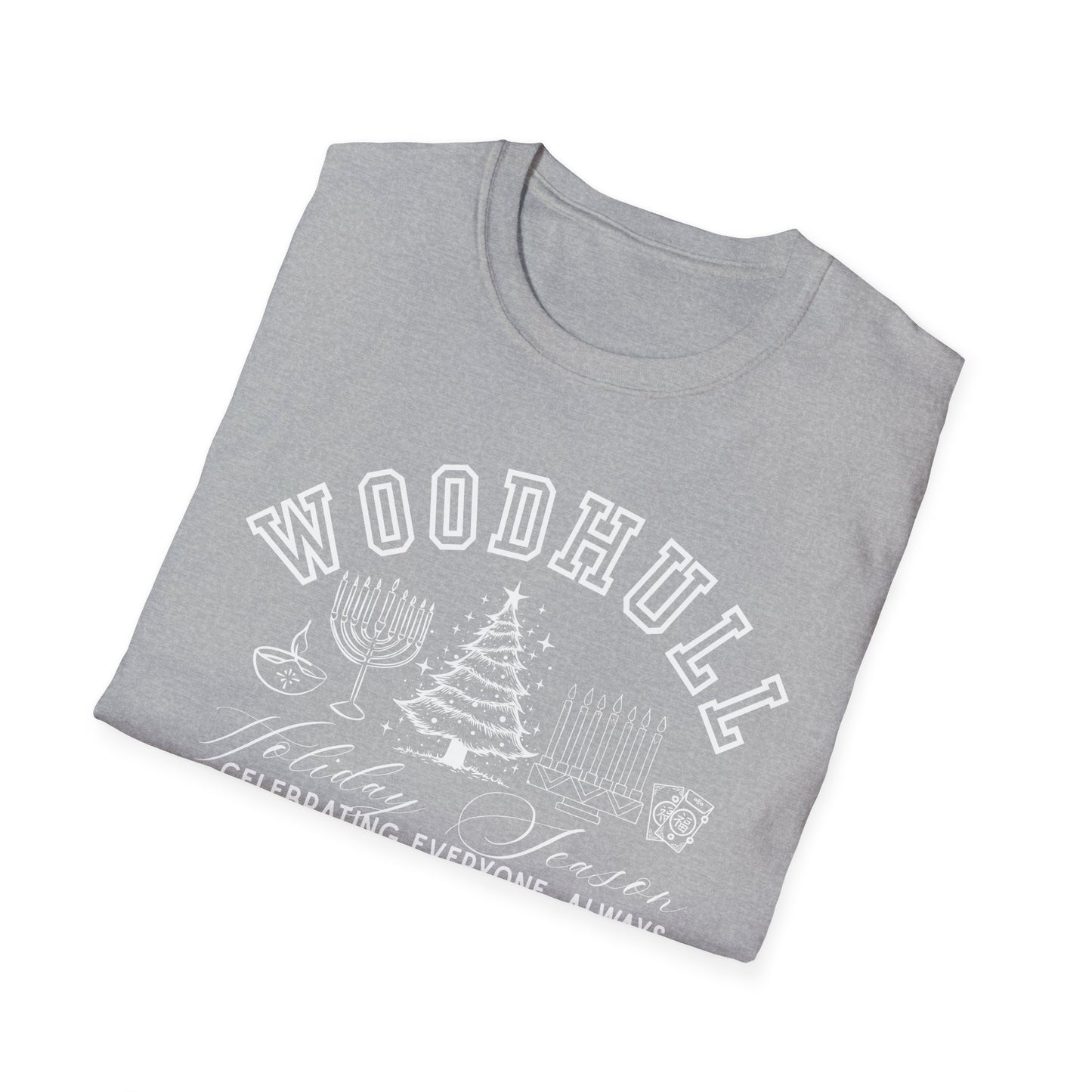 Woodhull- Celebrating Everyone, Always Holiday T-Shirt (Christmas)