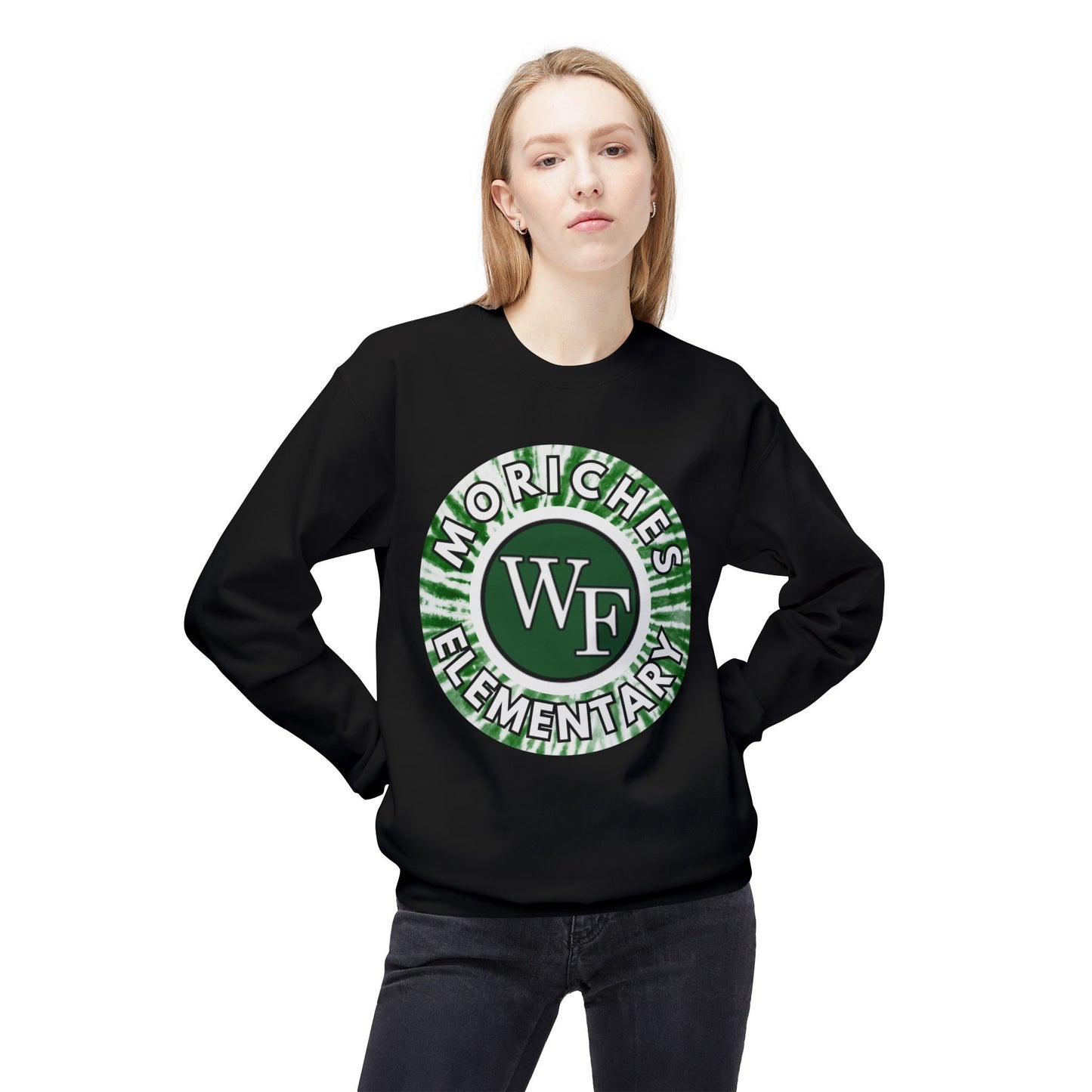 Moriches Tie Dye Logo-  Fleece Crewneck Sweatshirt