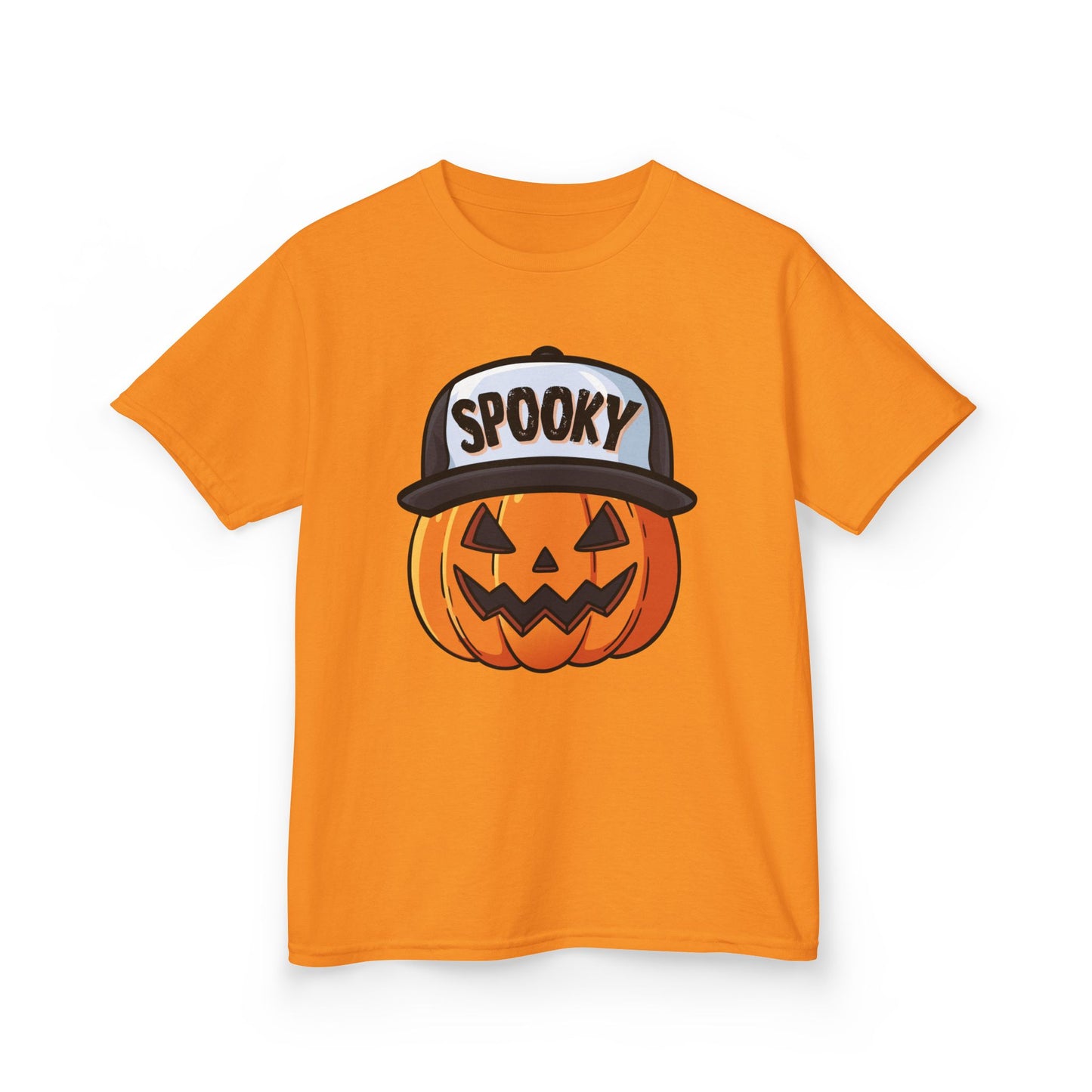 Spooky Pumpkin w/ Hat | Halloween | Kids Cotton™ Tee