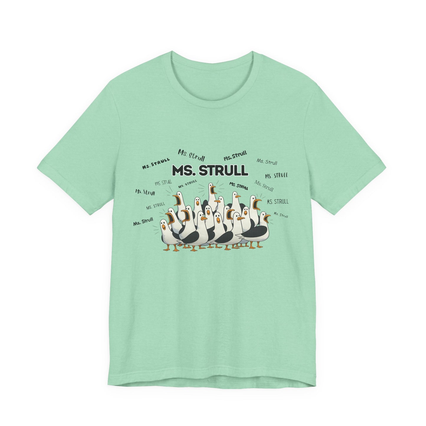 Mrs. Strull Penguin Choir T-Shirt — Funny Teacher Personalized Tee