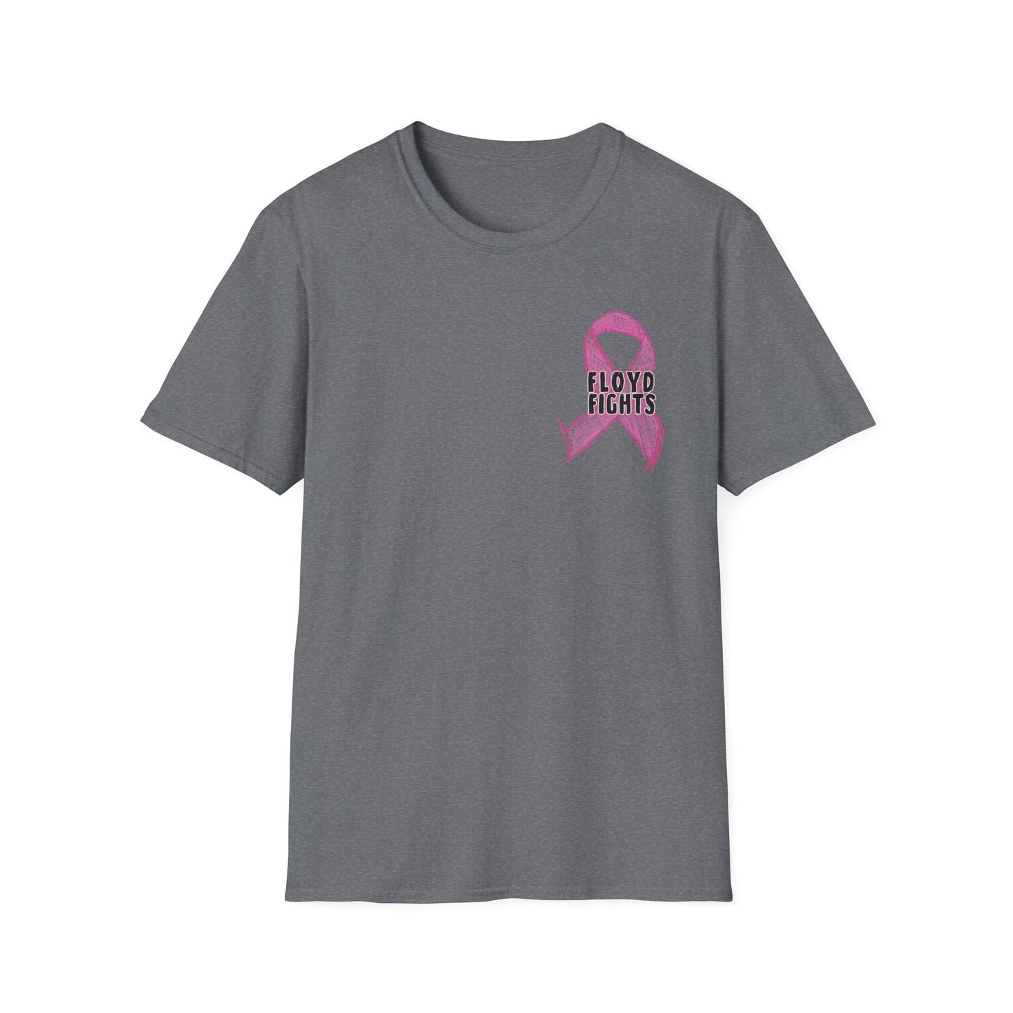 FLOYD FIGHTS Ribbon Breast Cancer Awareness T-Shirt | Softstyle Tee