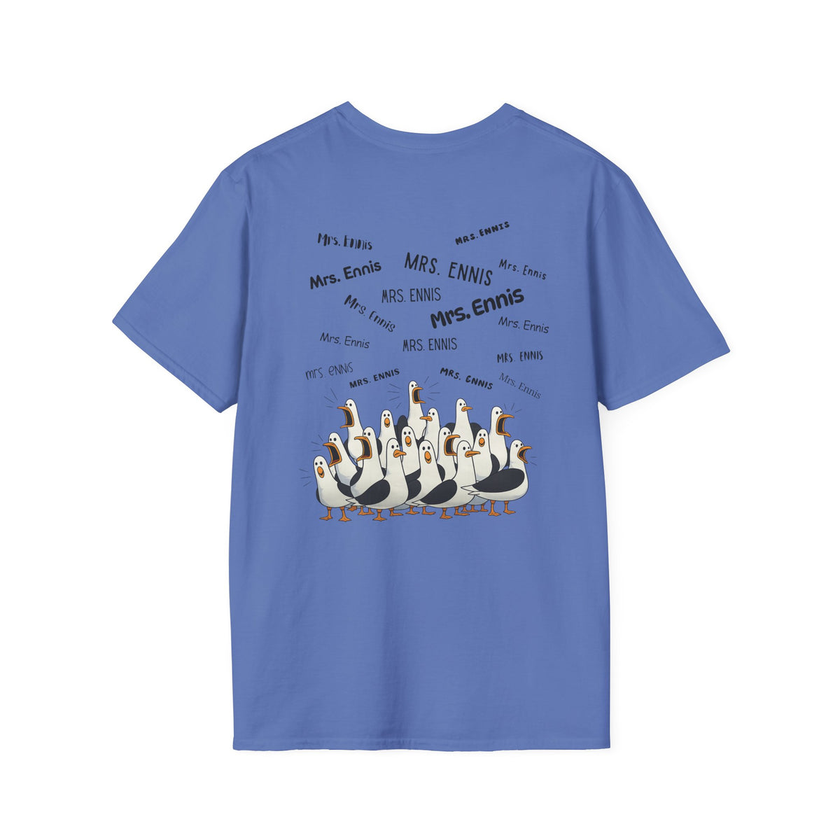 Mrs. Ennis- Seagull Crew Graphic T-Shirt — Personalized