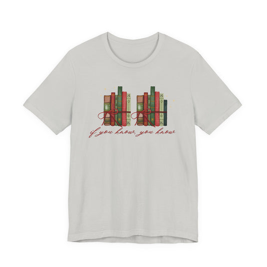6-7 Books, "if you know you know"— Christmas Unisex T‑Shirt