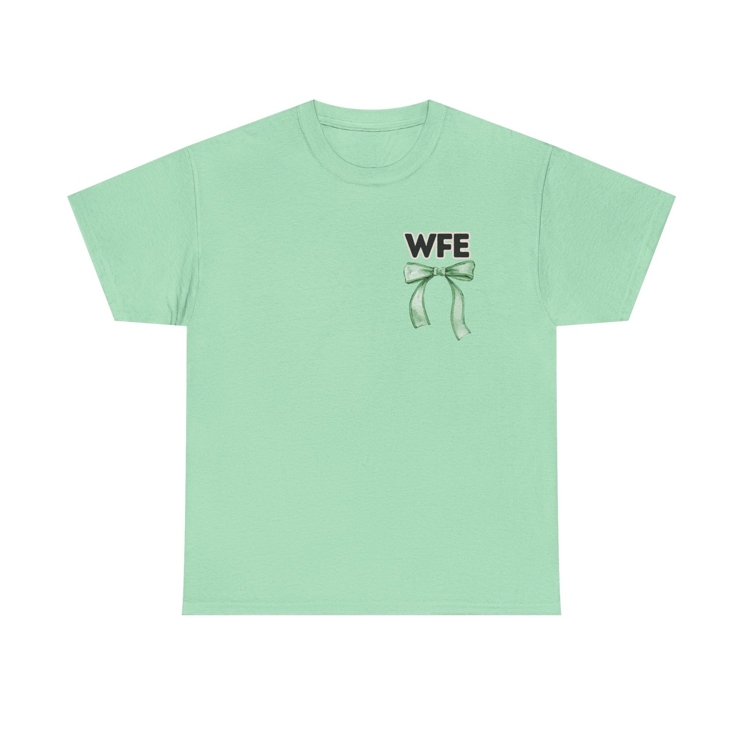 WFE Cafe Monitor and Bows- Unisex Heavy Cotton Tee with Bow Design