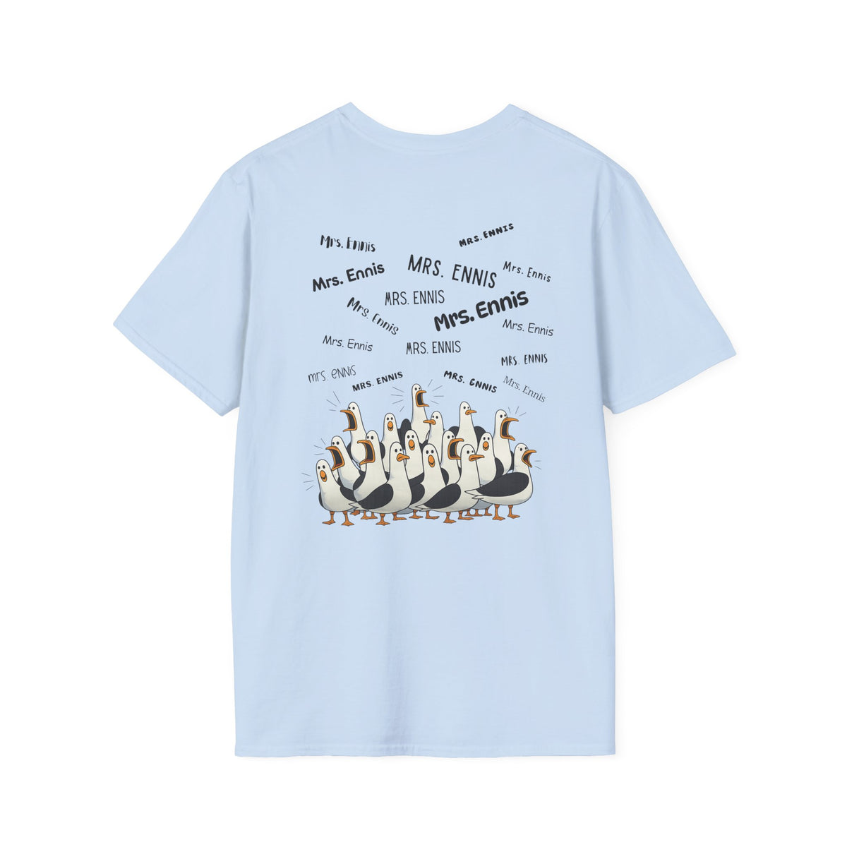 Mrs. Ennis- Seagull Crew Graphic T-Shirt — Personalized