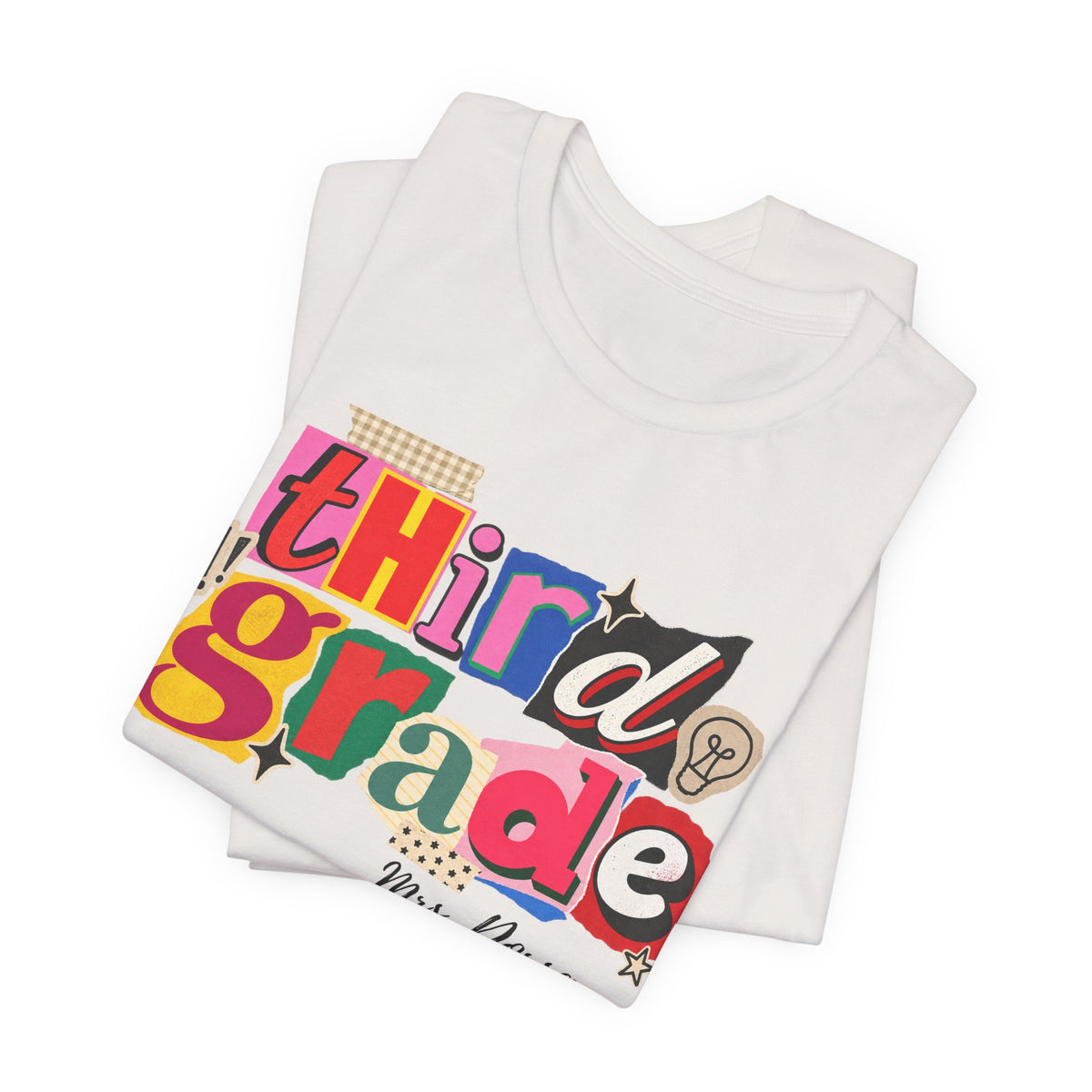 Dorsa- Third Grade Teacher T-Shirt – Personalized
