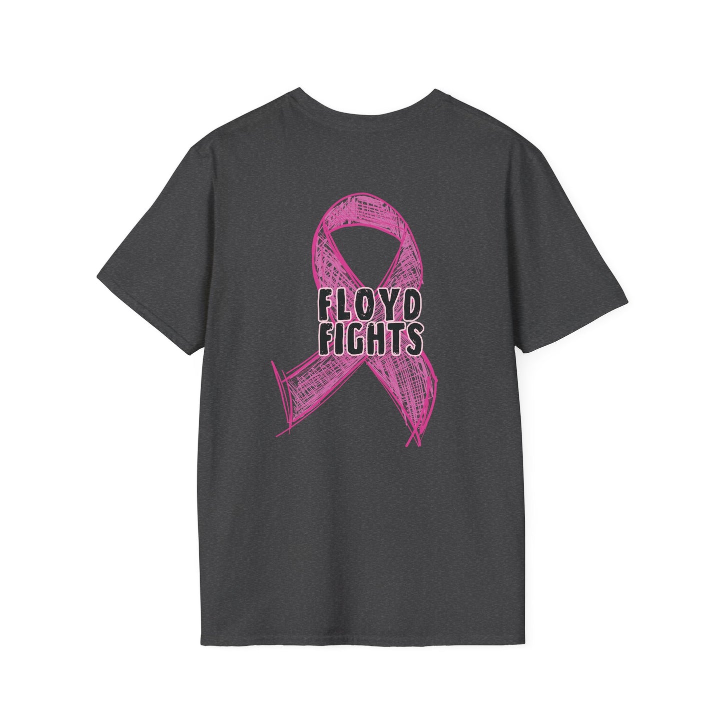FLOYD FIGHTS Ribbon Breast Cancer Awareness T-Shirt | Softstyle Tee