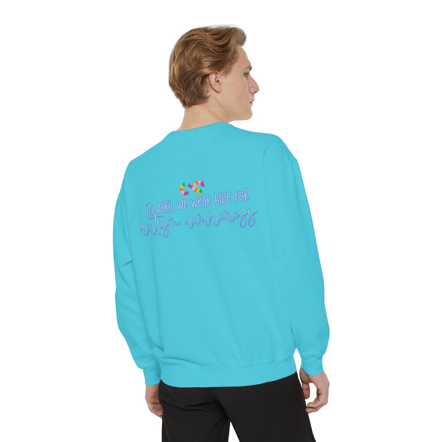 Autism Awareness Puzzle Piece & Ribbon Sweatshirt — Awareness Collection
