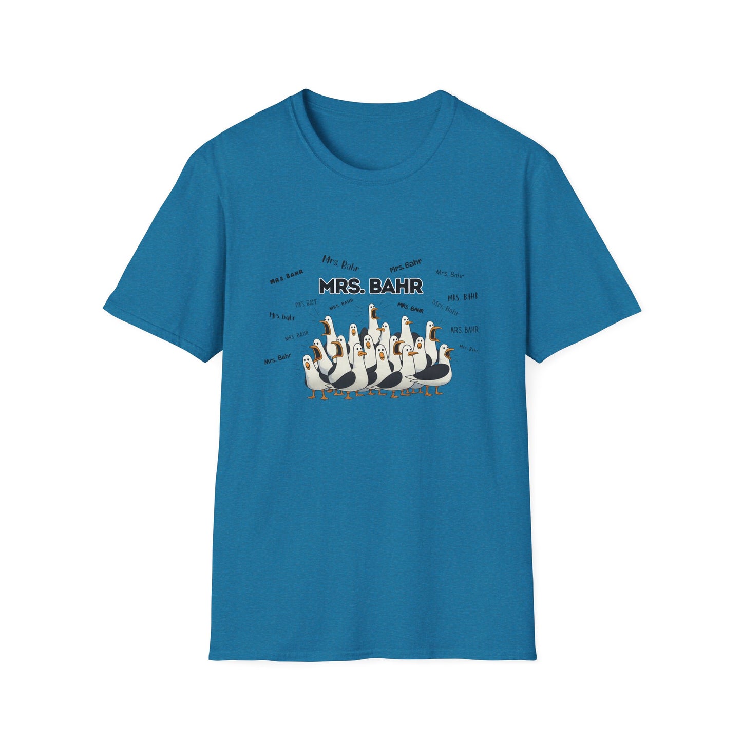 Mrs. Bahr - Seagull Crew Graphic T-Shirt — Personalized