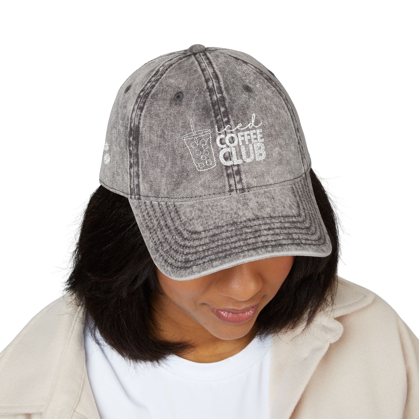 Vintage Coffee Club Cap - Stylish Embroidered Hat for Coffee Lovers