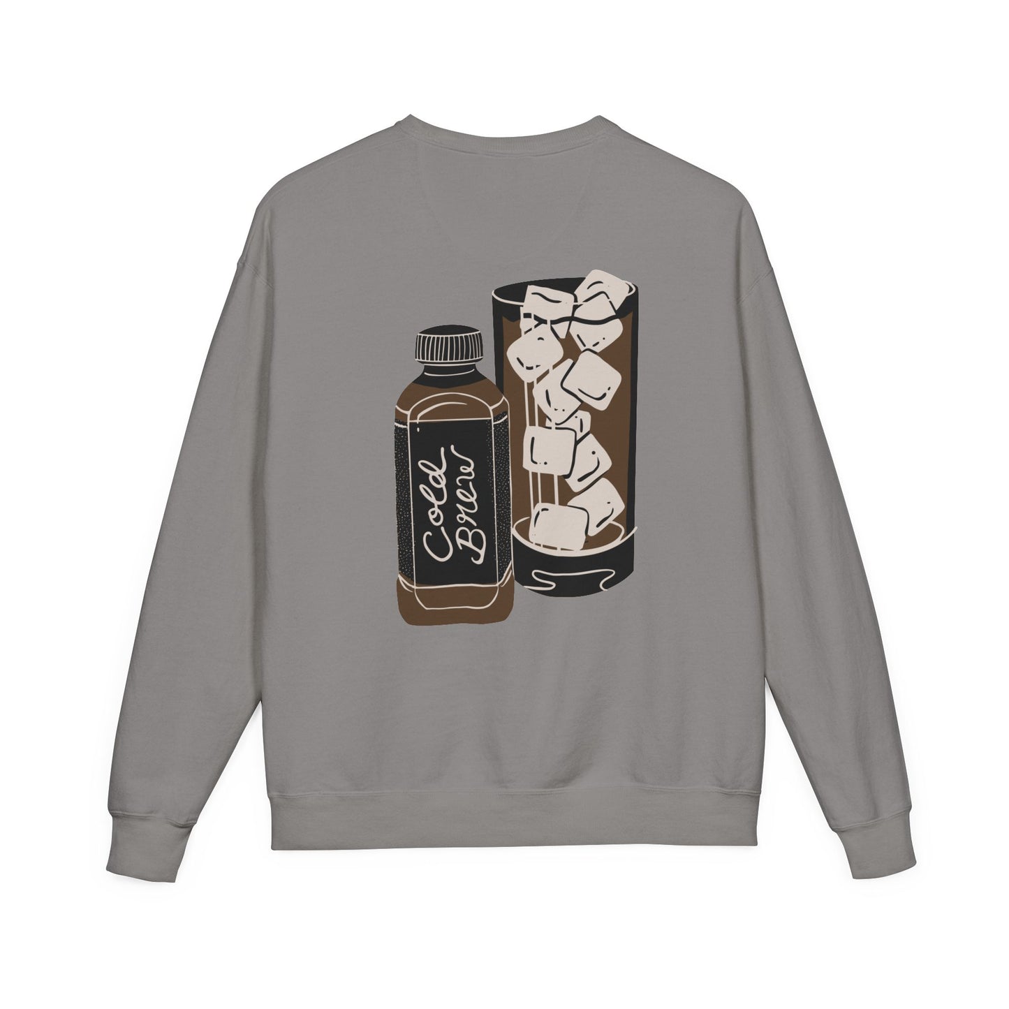Cold Brew Crew Garment Dyed Sweatshirt, Coffee Lovers Apparel