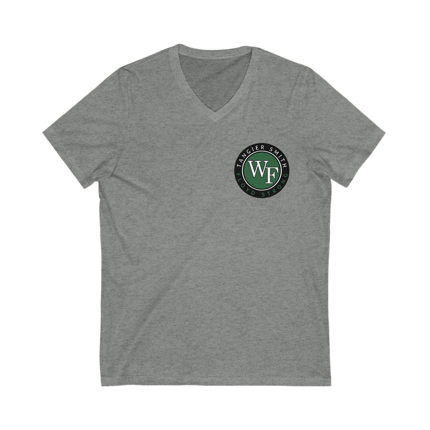 Tangier Vintage-Style Unisex V-Neck Tee with Logo