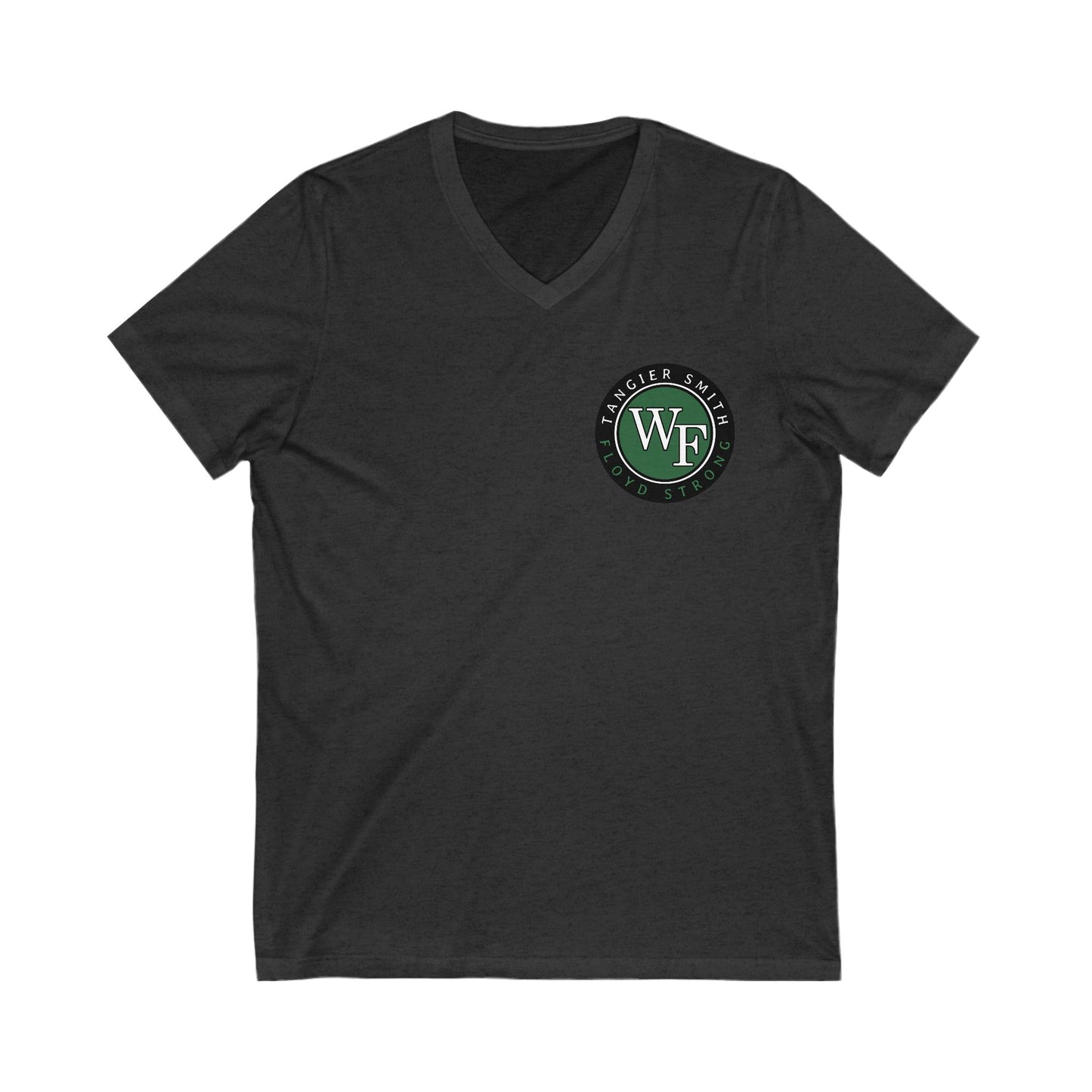 Tangier Vintage-Style Unisex V-Neck Tee with Logo