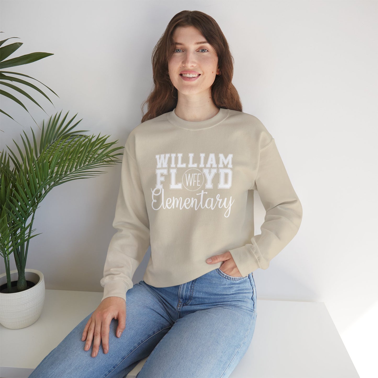 WFE Logo Crewneck Sweatshirt - William Floyd Elementary