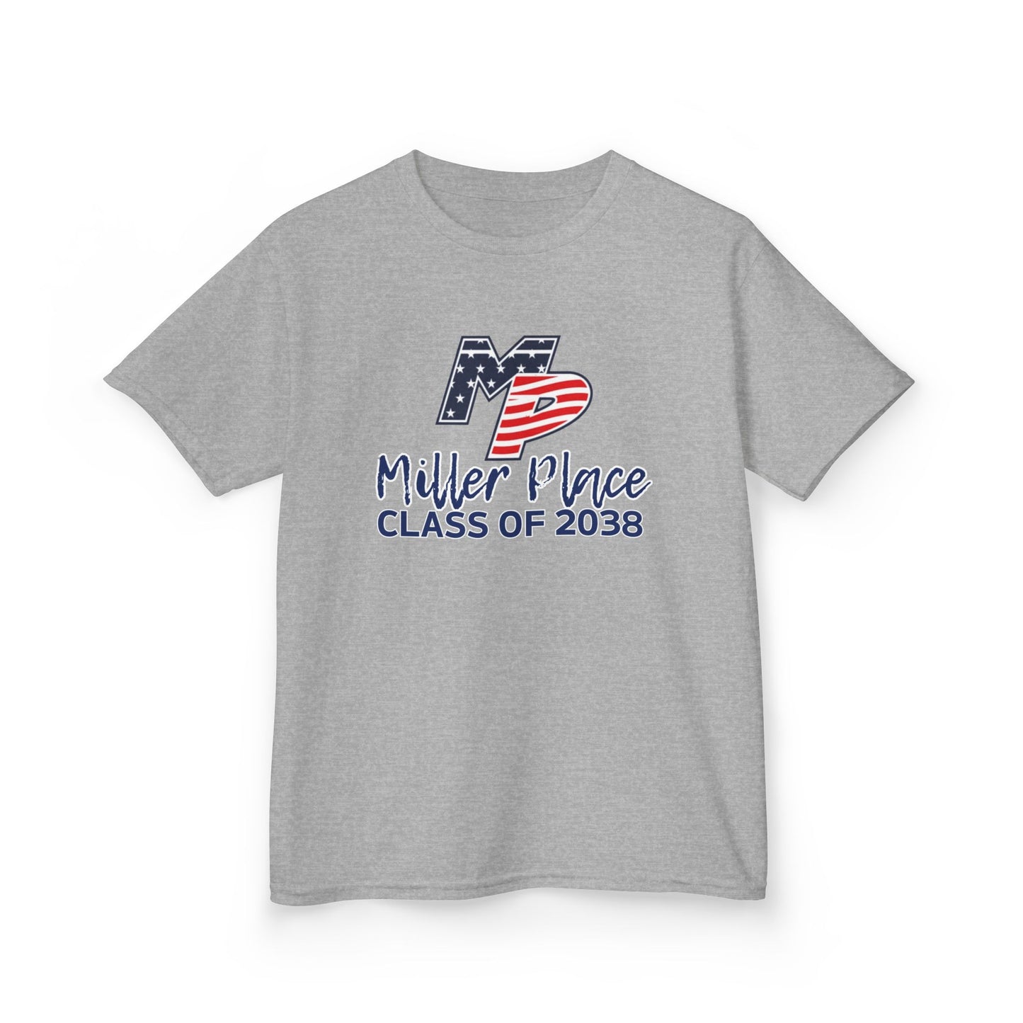 Miller Place Class of 2038 Kids Heavy Cotton Tee