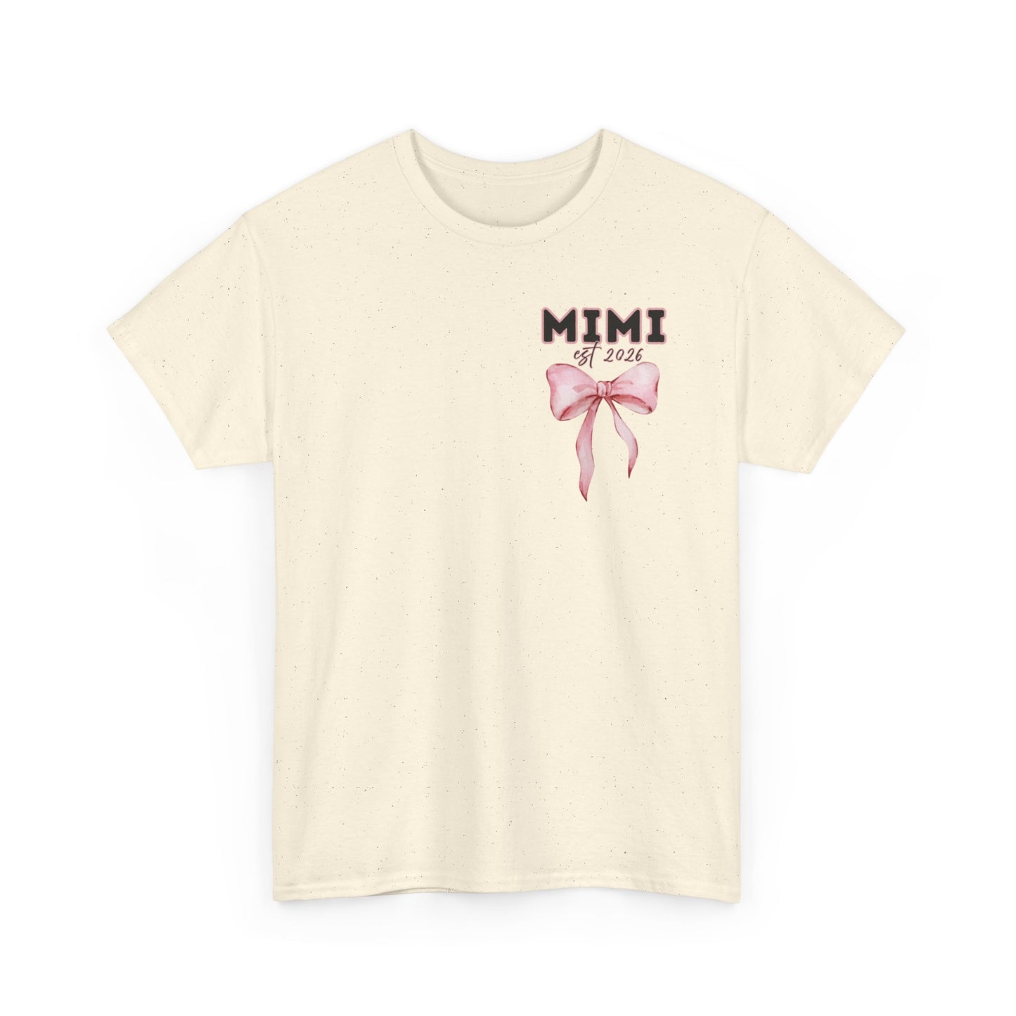 Mimi est 2026 Pink Bow Unisex Heavy Cotton Tee - Mother's Day