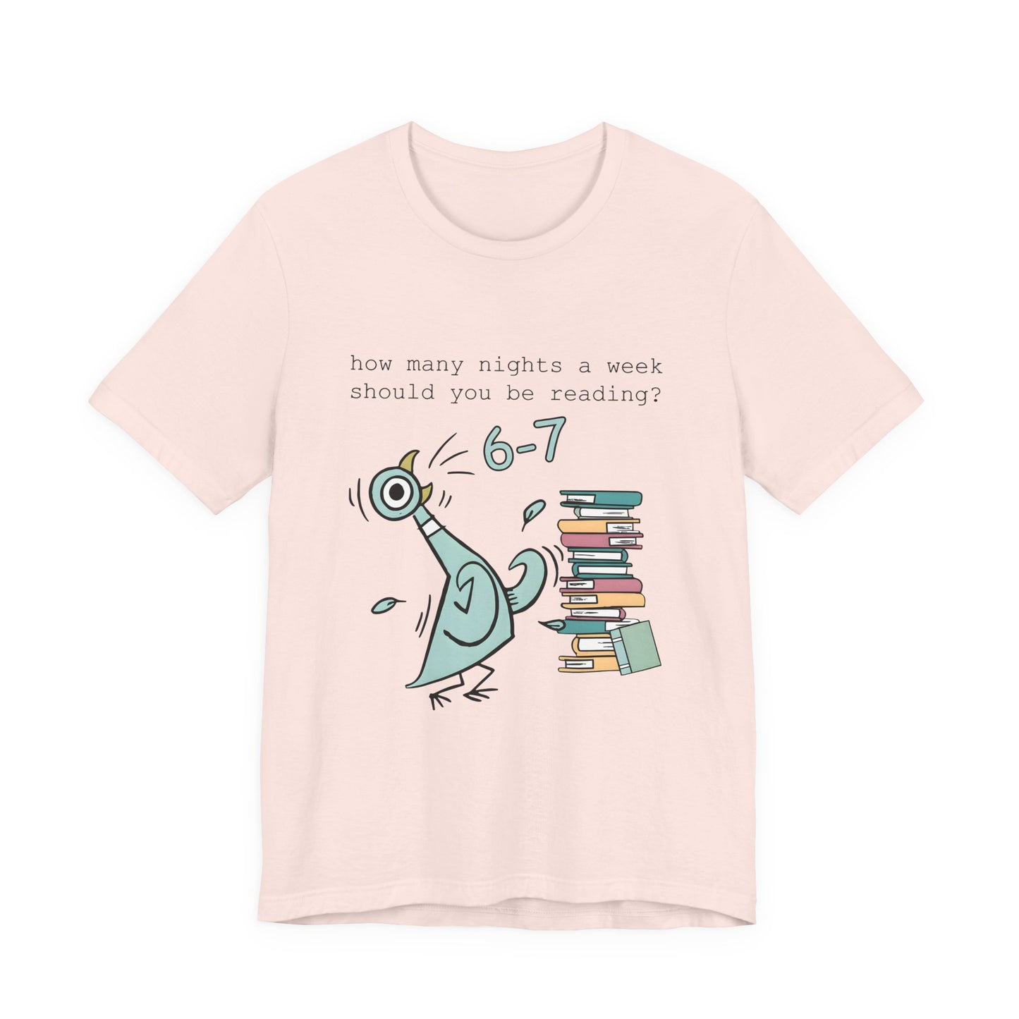 Pigeon Reading- 6 7 — Teacher Unisex T‑Shirt