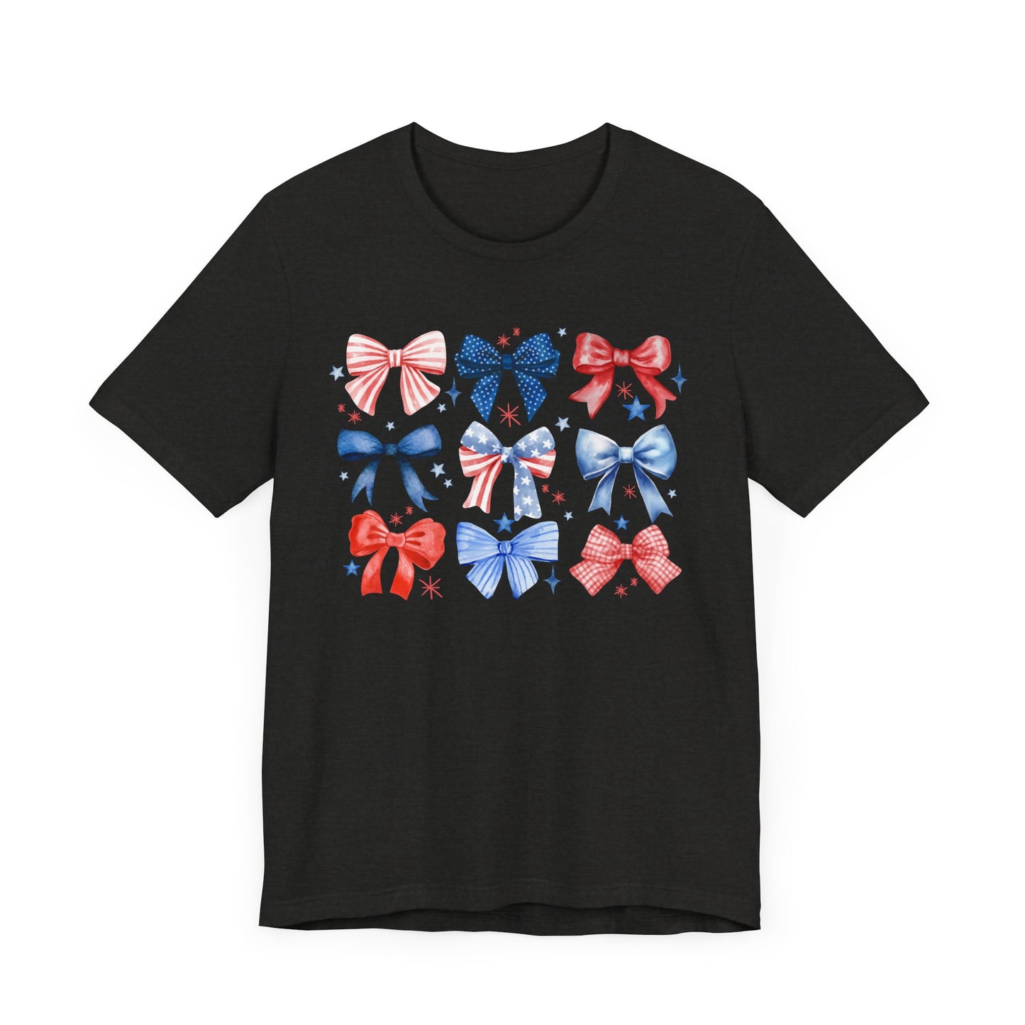 Patriotic Bow Print Tee - Holiday