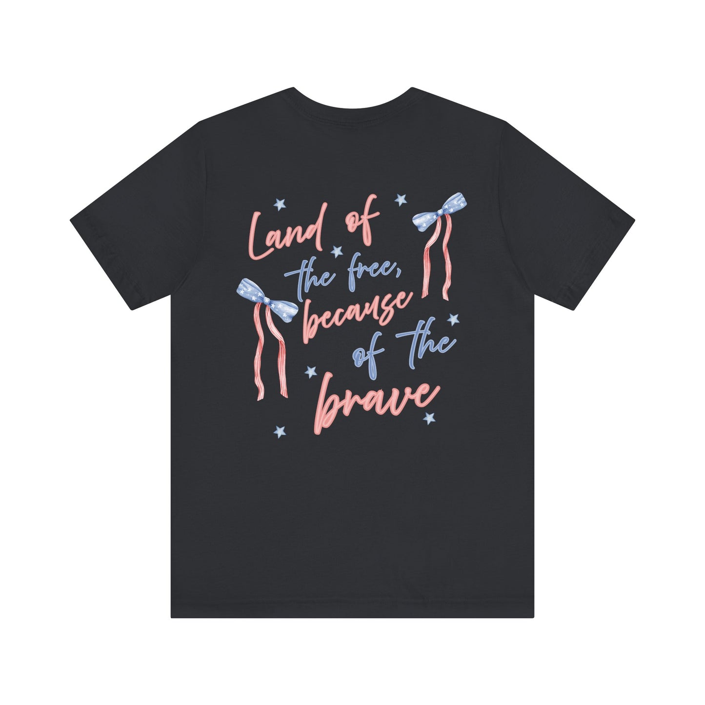 Land of the Free Tee with Bow | Perfect for all of America's Holidays