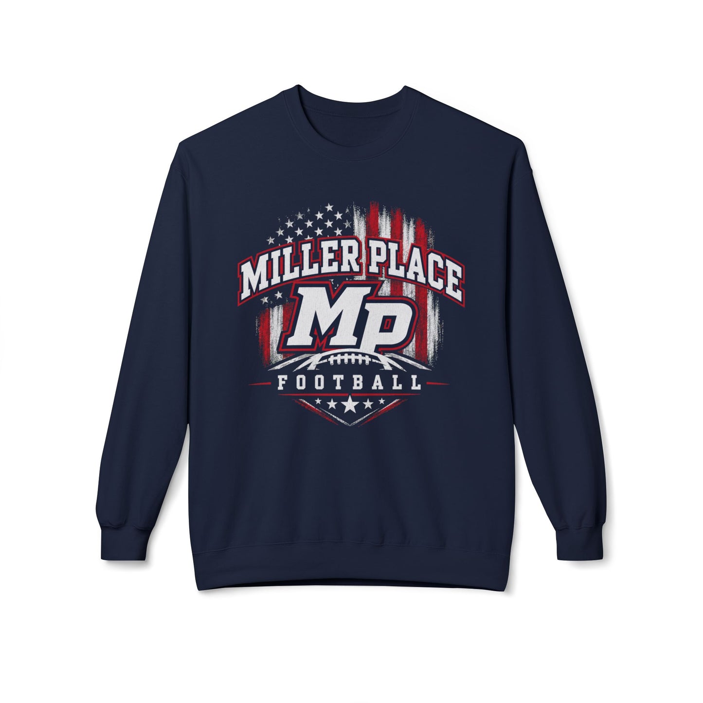 MP Football - American Flag Crewneck Sweatshirt