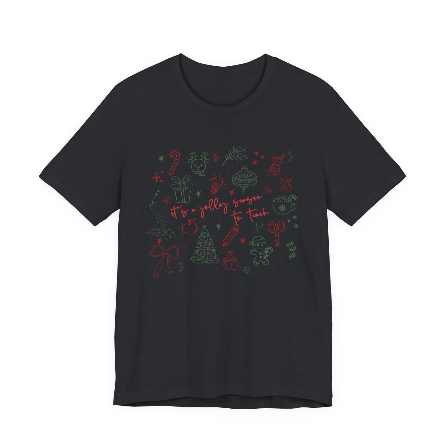 It's a Jolly Season to Teach— Christmas Unisex T‑Shirt