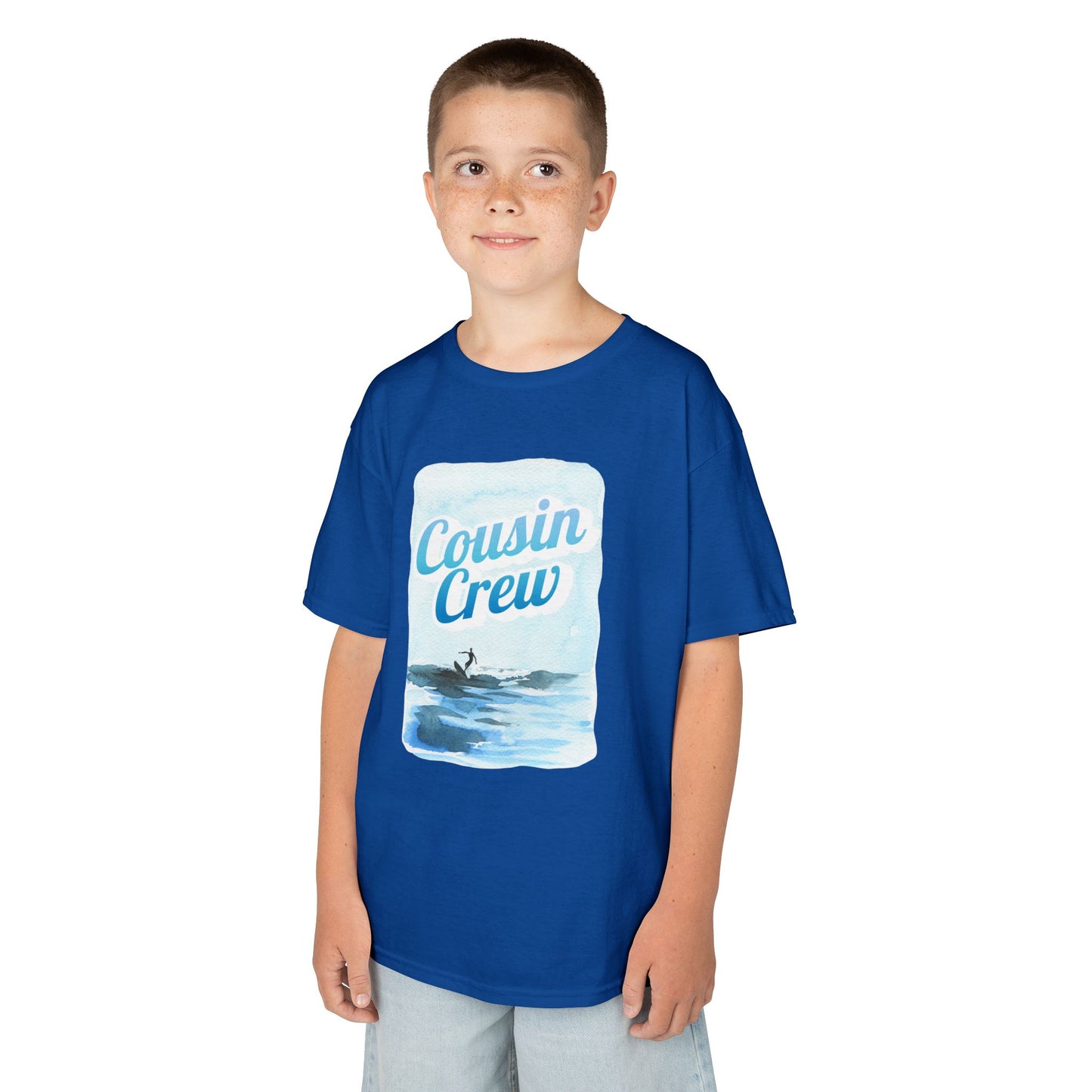 Cool Cousin Crew Kids Tee - Summer Fun, Family Gatherings, Beach Days, Mini Collection