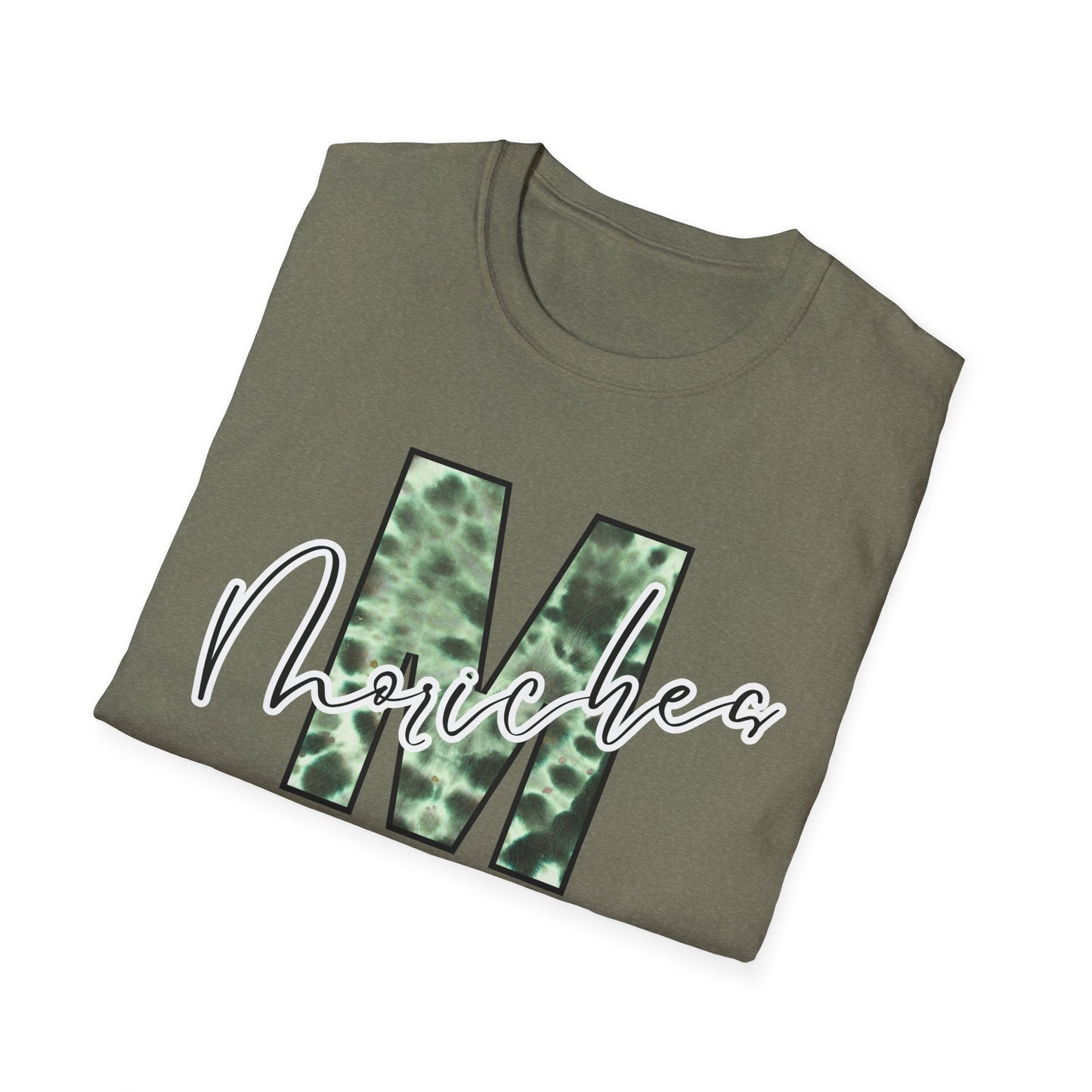 Tie Dye Moriches Stylish Unisex Softstyle T-Shirt with Moriches Design