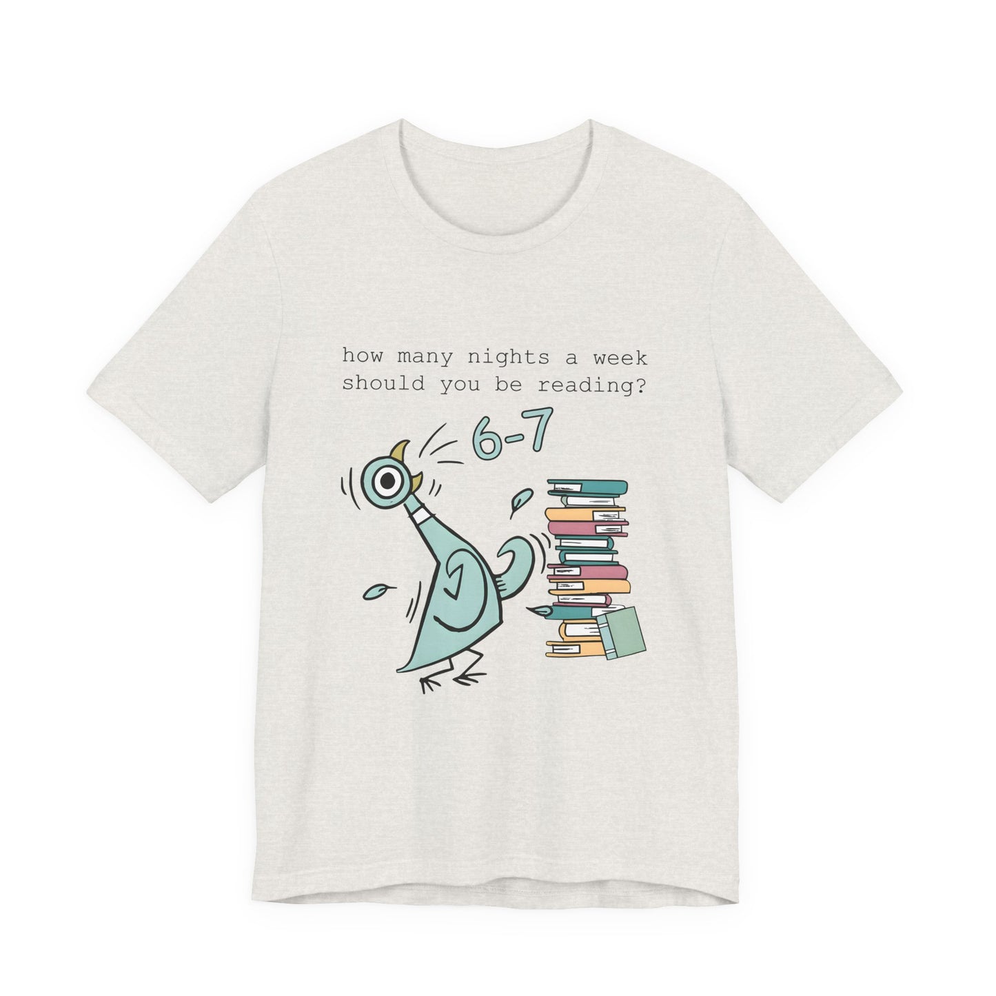 Pigeon Reading- 6 7 — Teacher Unisex T‑Shirt