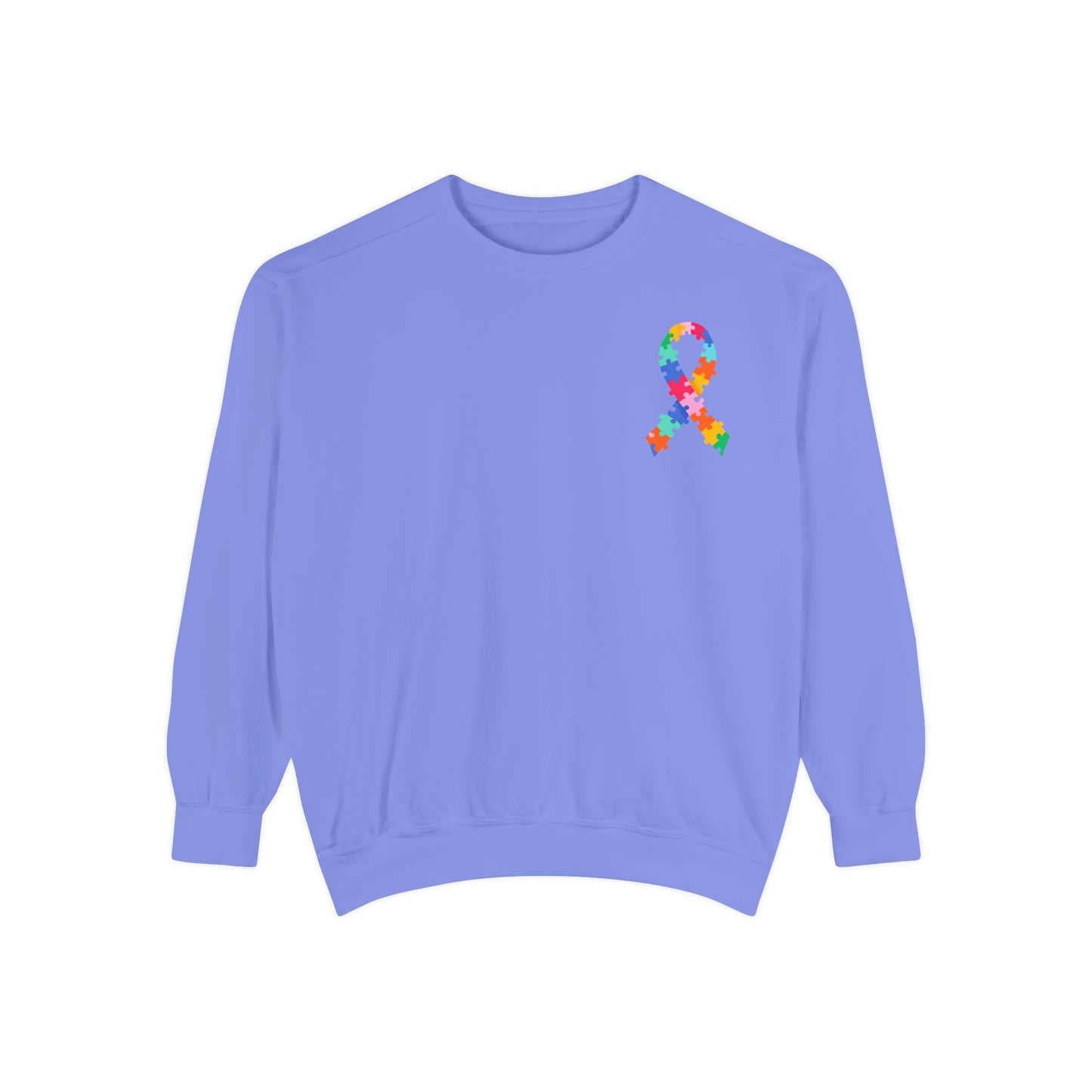 Autism Awareness Puzzle Piece & Ribbon Sweatshirt — Awareness Collection