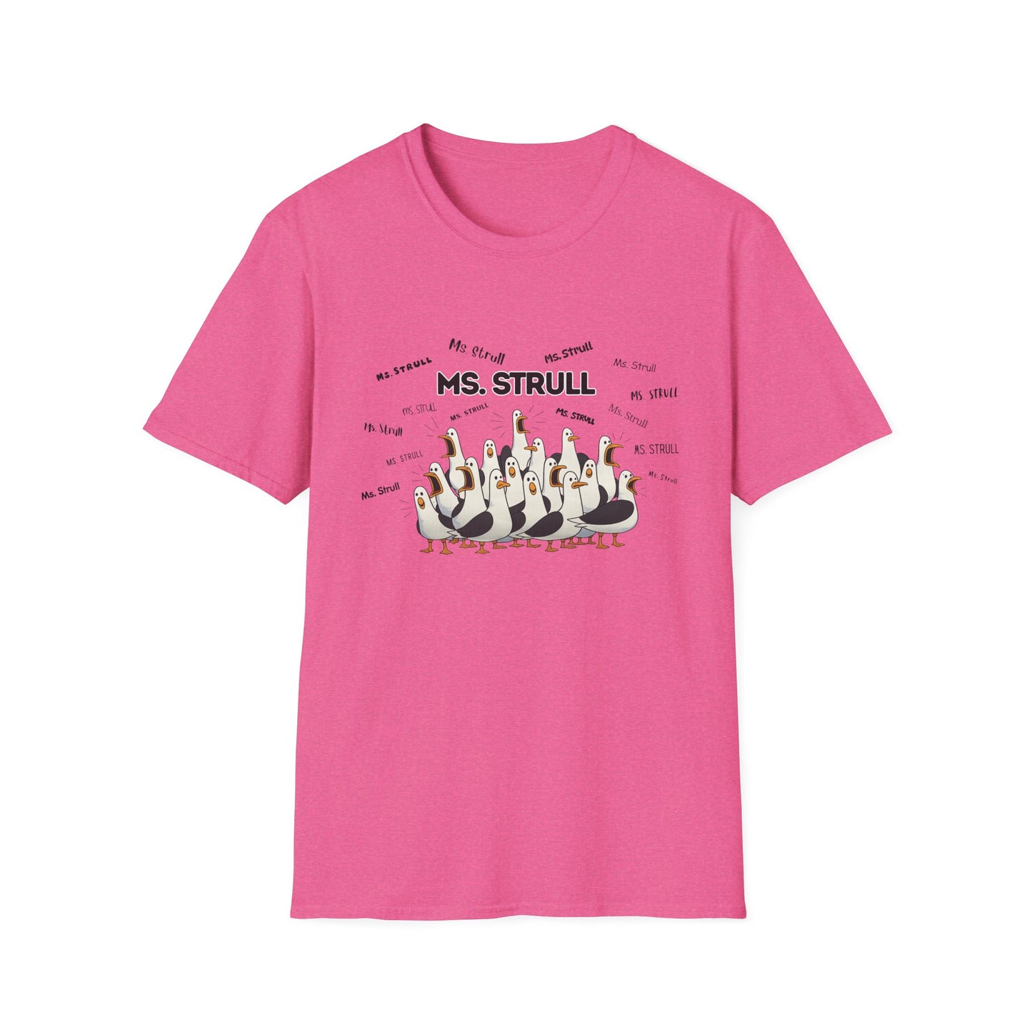 Ms. Strull - Seagull Crew Graphic T-Shirt — Personalized