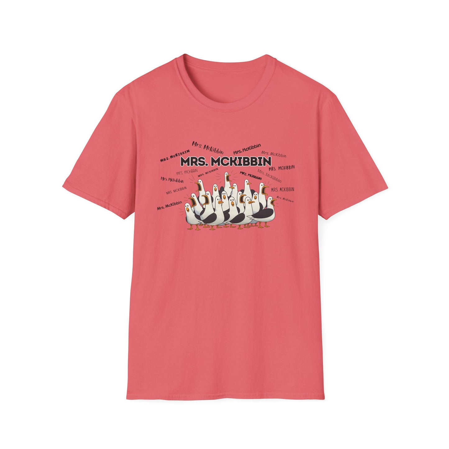 Mrs. McKibbin- Seagull Crew Graphic T-Shirt — Personalized