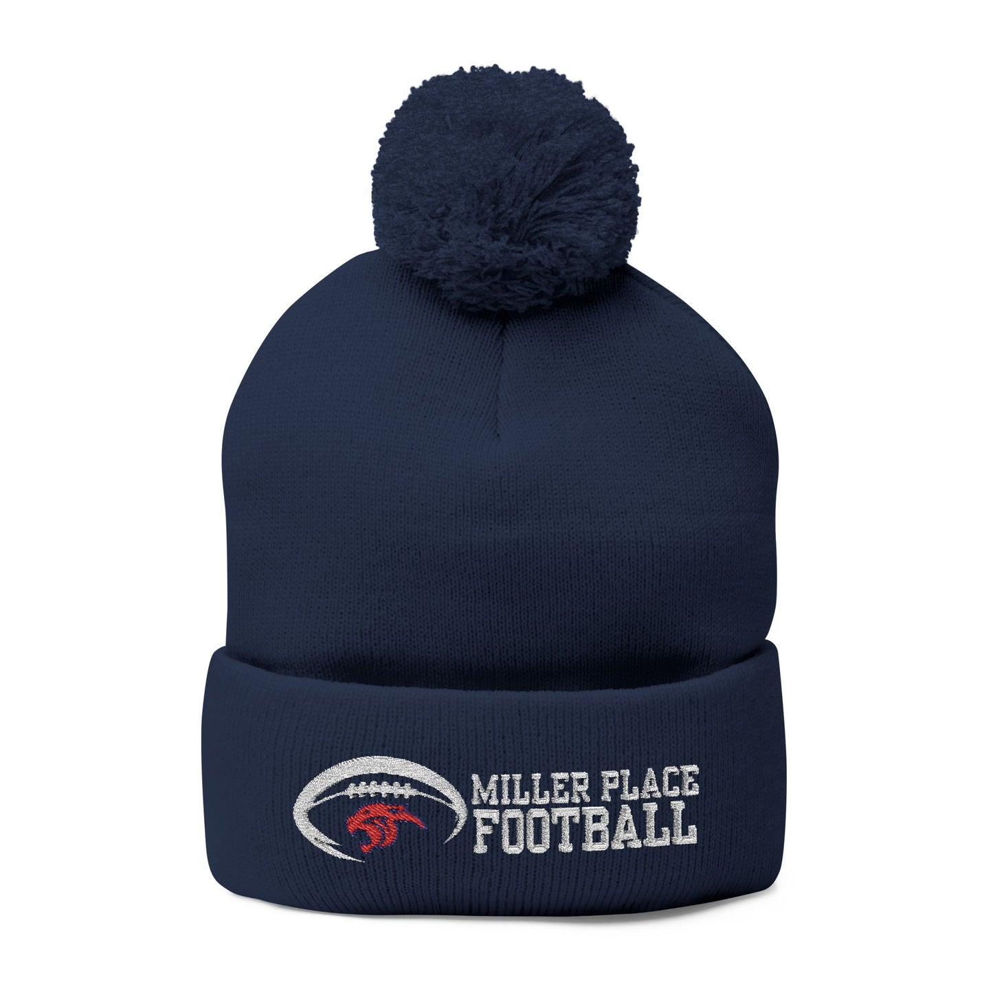 Miller Place Football Winter PomPom Hat